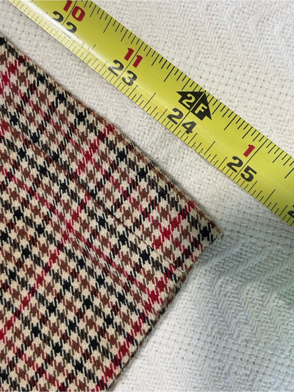 Tommy Hilfiger Brown Glen Plaid Cropped Slim Pants - Picture 7 of 14